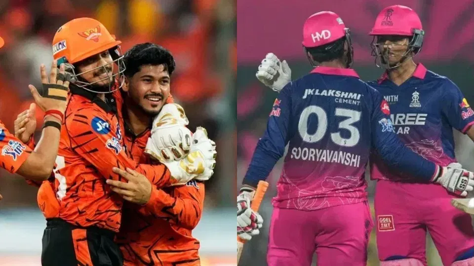 SRH vs RR Head to Head Records- IPL 2026, Match 21